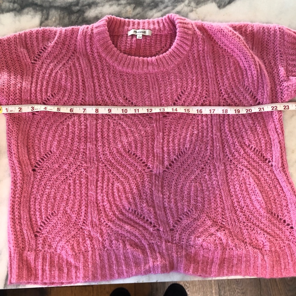 Madewell Charley Pullover Sweater in Pink Sz S #0473 - Picture 4 of 8